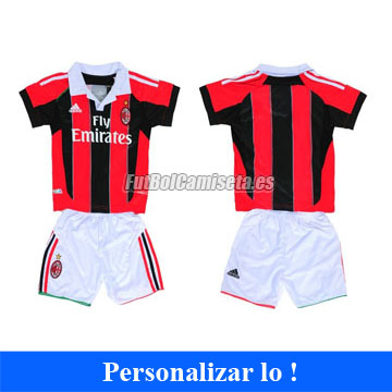 Camiseta AC Milan Ninos 1 Equipacion 2012-13